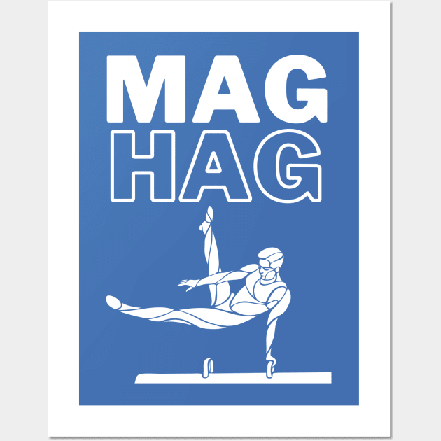 MAG HAG white Wall Art by Half In Half Out Podcast